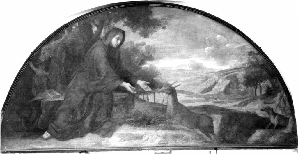 San Francesco di Paola soccorre un cervo ferito (dipinto) by Tempesti Domenico d